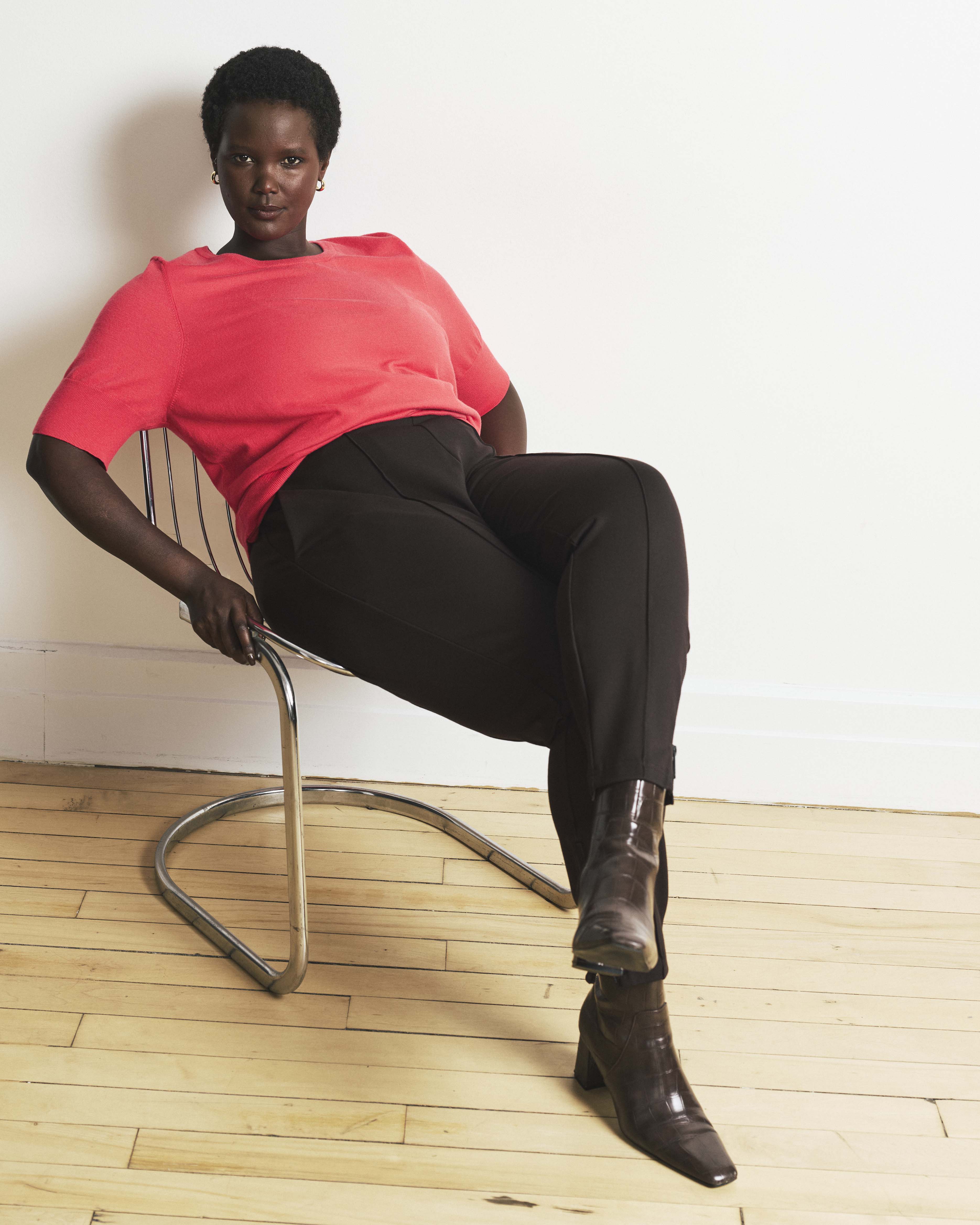 Moro Pintuck Pocket Ponte Pants - Espresso | Plus Size & Straight Size Women's Fashion | Universal Standard