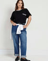 Garcon Tee - Black/White Trim | Plus Size & Straight Size Women's Fashion | Universal Standard