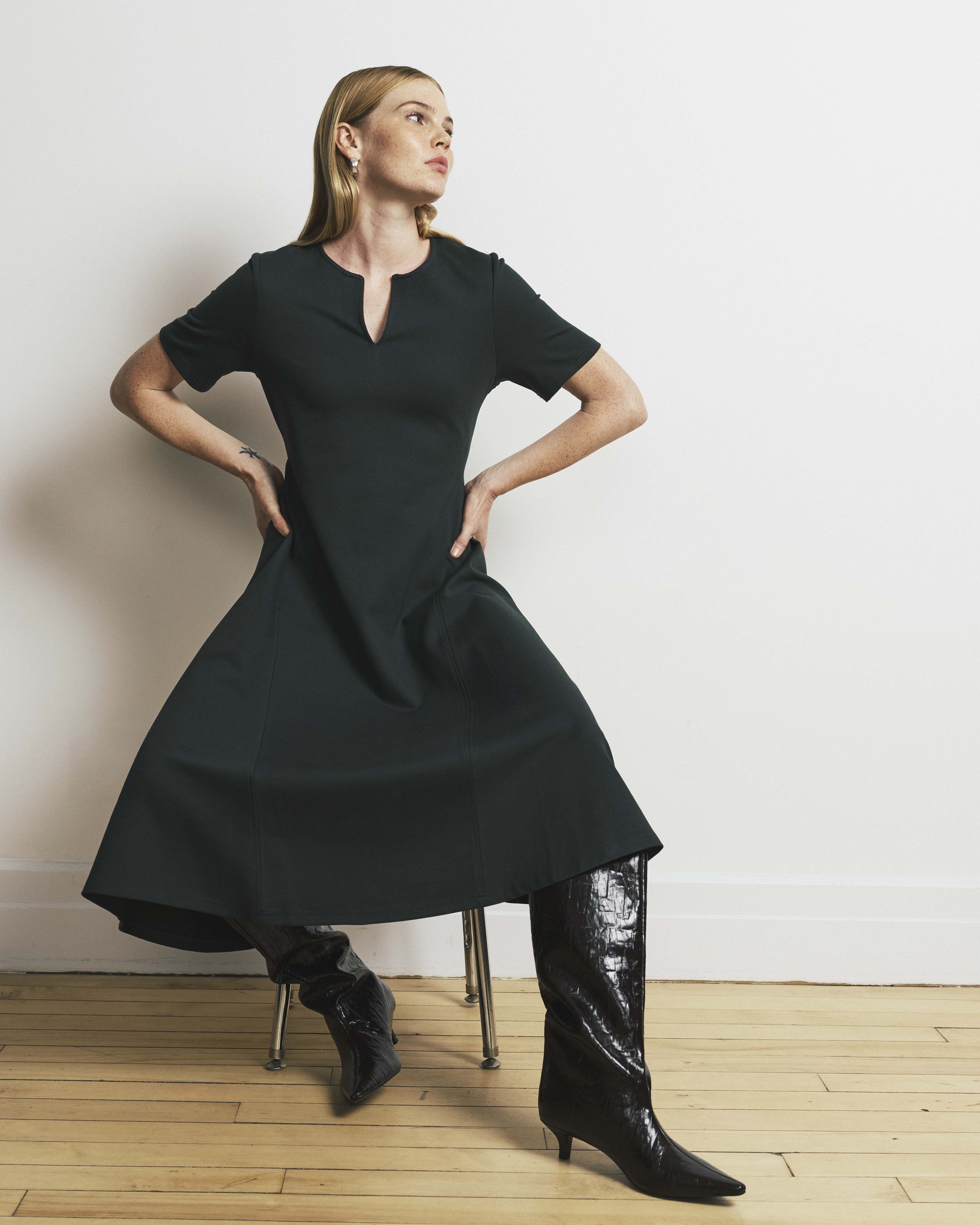 Saskia Ponte Dress - Green Gemstone – Universal Standard