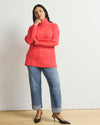 Stevie High Rise Cuffed Straight Leg Jeans - Blue Bayou