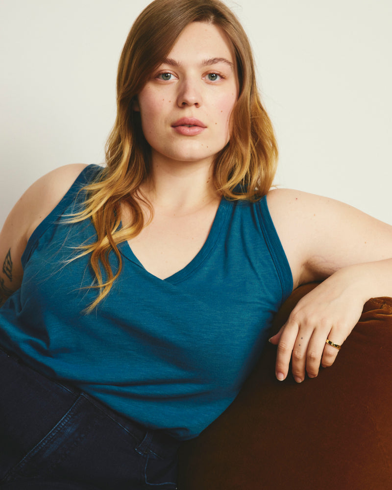 Light-As-Air Tank - Ink Blue | Plus Size & Straight Size Women's Fashion | Universal Standard