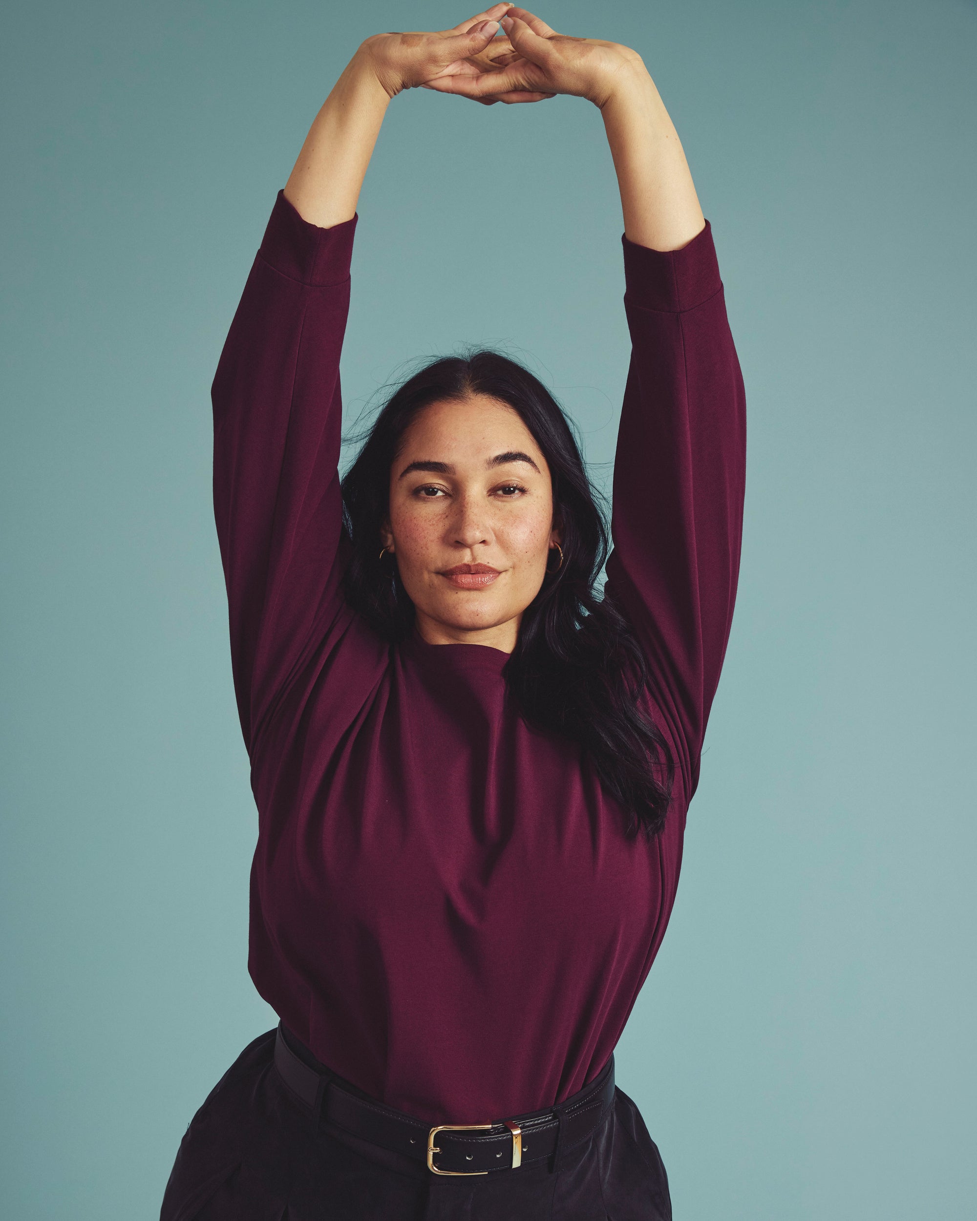 Long Sleeve Relaxed Tee - Acai | Plus Size & Straight Size Women's Fashion | Universal Standard