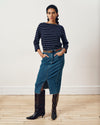 Belle Breton Stripe Jersey Tee - Navy Pinstripe | Plus Size & Straight Size Women's Fashion | Universal Standard