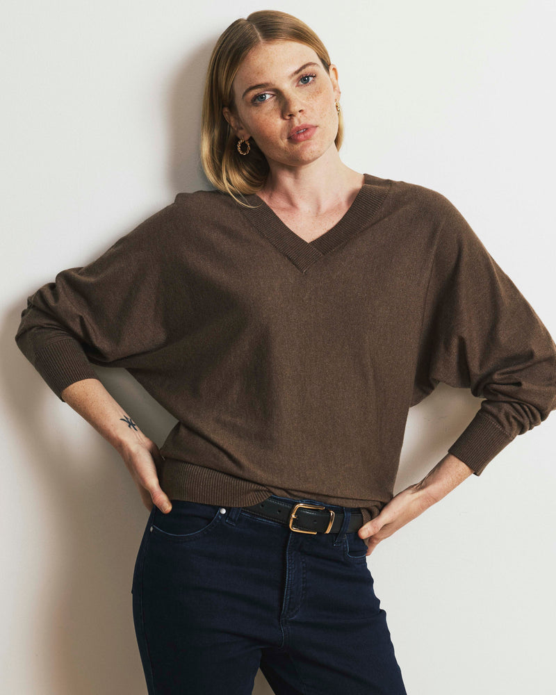 Savvy Fine Knit Sweater Blouse - Winter Fawn | Plus Size & Straight Size Women's Fashion | Universal Standard