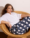 Palazzo Cargo Linen Blend Pant - Geometrica Print | Plus Size & Straight Size Women's Fashion | Universal Standard