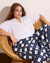 Palazzo Cargo Linen Blend Pant - Geometrica Print | Plus Size & Straight Size Women's Fashion | Universal Standard