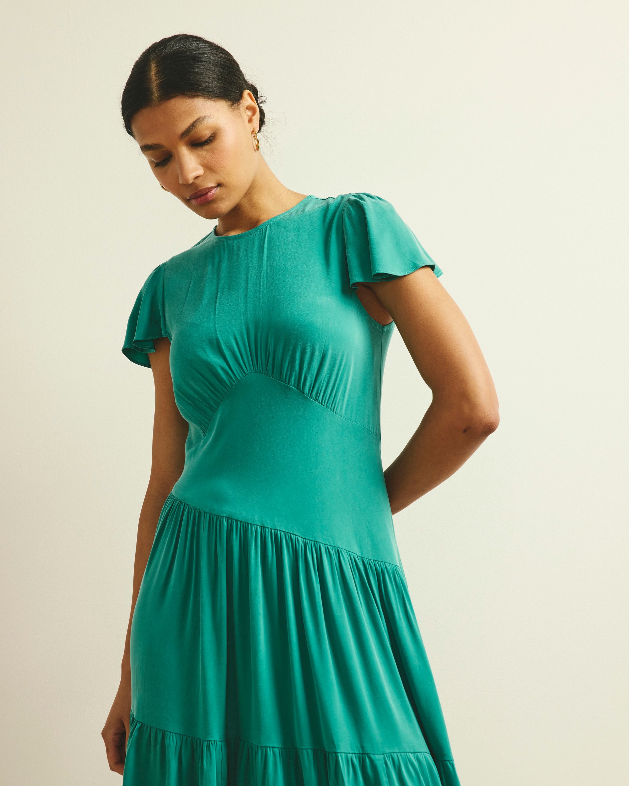Universal Standard Plus Size Mariella Stretch Cupro Dress