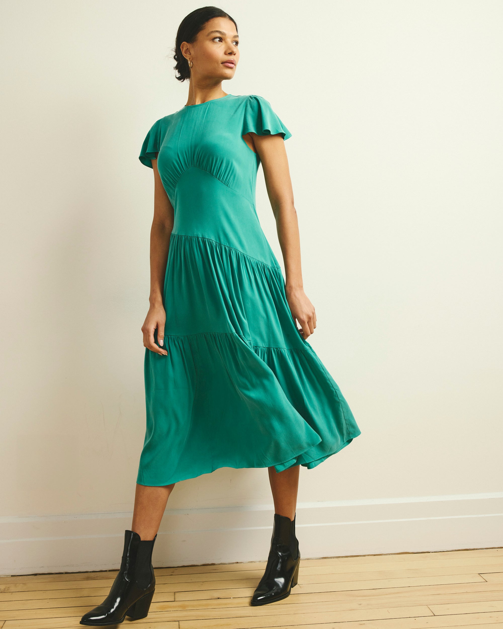 Mariella Stretch Cupro Dress