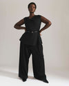 Lando Sculpted Ponte Top - Black | Plus Size & Straight Size Women's Fashion | Universal Standard