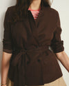 Belted Double Breasted Linen Blend Blazer - Sophisticated Brown | Plus Size & Straight Size Women's Fashion | Universal Standard