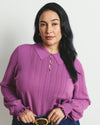 Savvy Fine Knit Lady Polo - Purple Vision