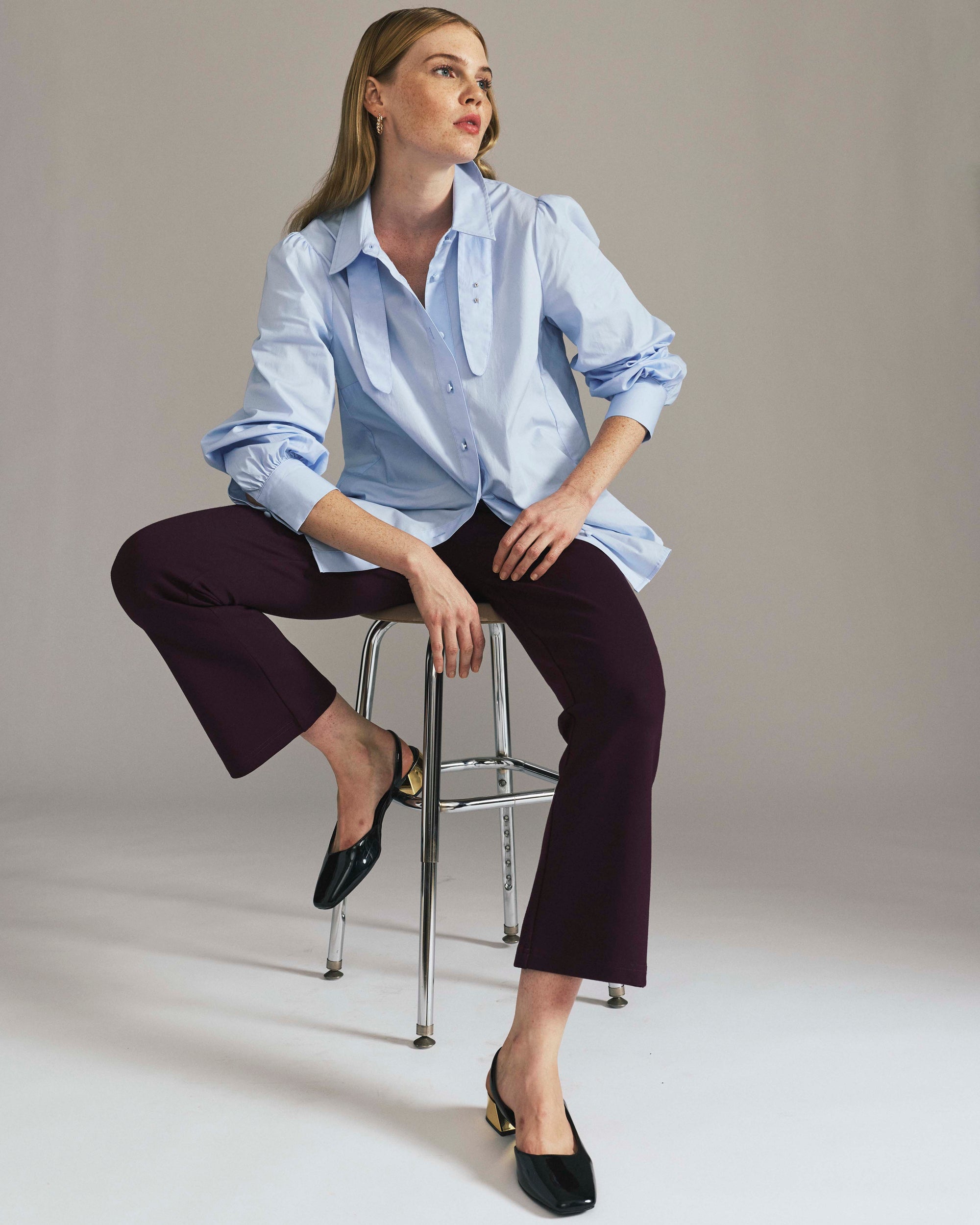 Amaya Ponte Kick Flare Pants - Gamay | Plus Size & Straight Size Women's Fashion | Universal Standard