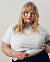 Breton Stripe Garcon Tee - Pale Blue/White Stripe | Plus Size & Straight Size Women's Fashion | Universal Standard