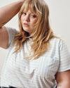 Breton Stripe Garcon Tee - Pale Blue/White Stripe | Plus Size & Straight Size Women's Fashion | Universal Standard