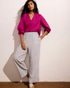 Iris Linen Easy Pull-On Pants - Beach Stripe | Plus Size & Straight Size Women's Fashion | Universal Standard