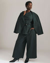 Cropped Wide Leg Ponte Pants - Green Gemstone | Plus Size & Straight Size Women's Fashion | Universal Standard