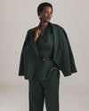 Bianca Double Breasted Ponte Blazer - Green Gemstone | Plus Size & Straight Size Women's Fashion | Universal Standard
