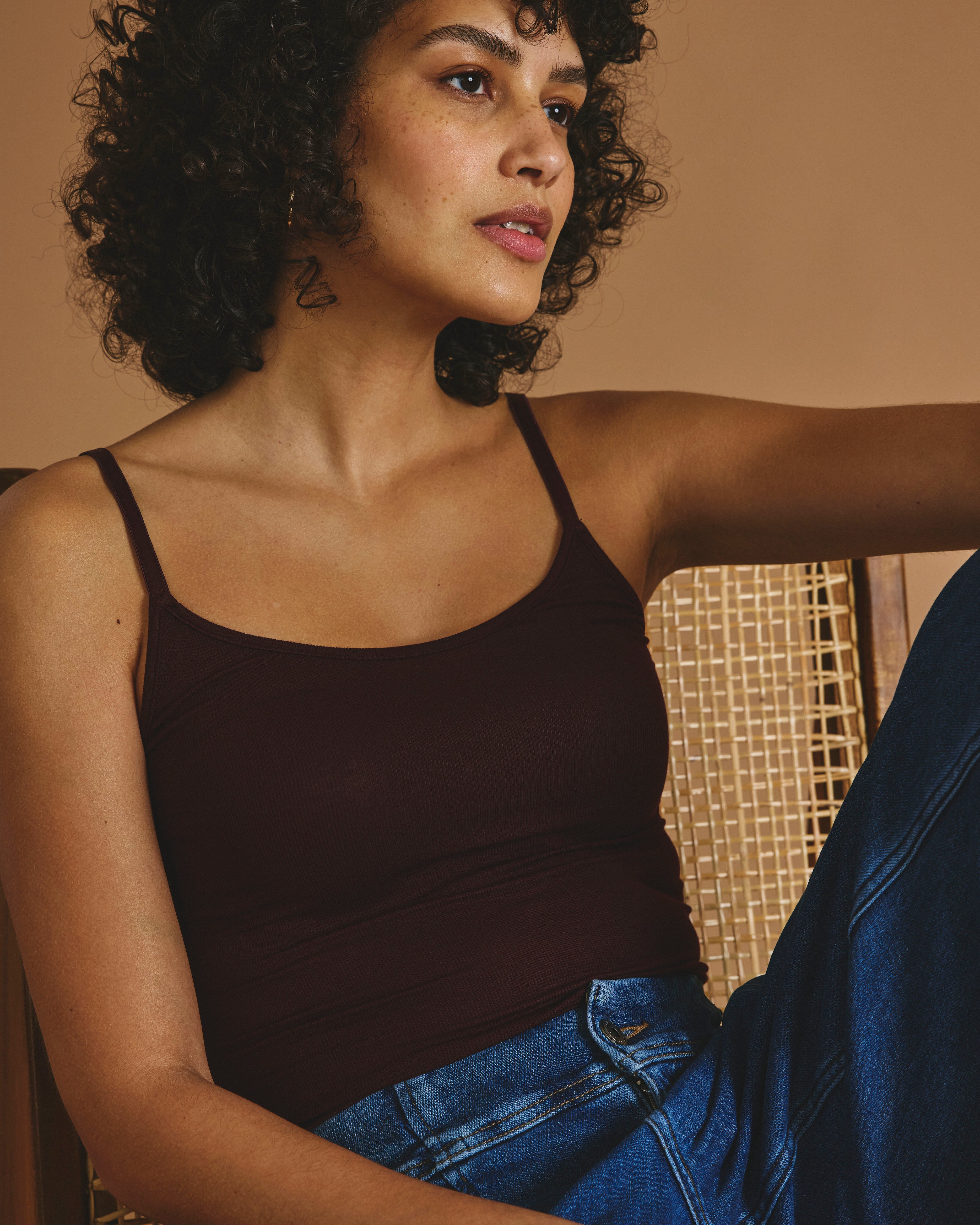 Cloud Rib Camisole - Black Cherry – Universal Standard
