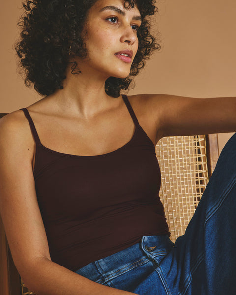 Cloud Rib Camisole - Black Cherry – Universal Standard