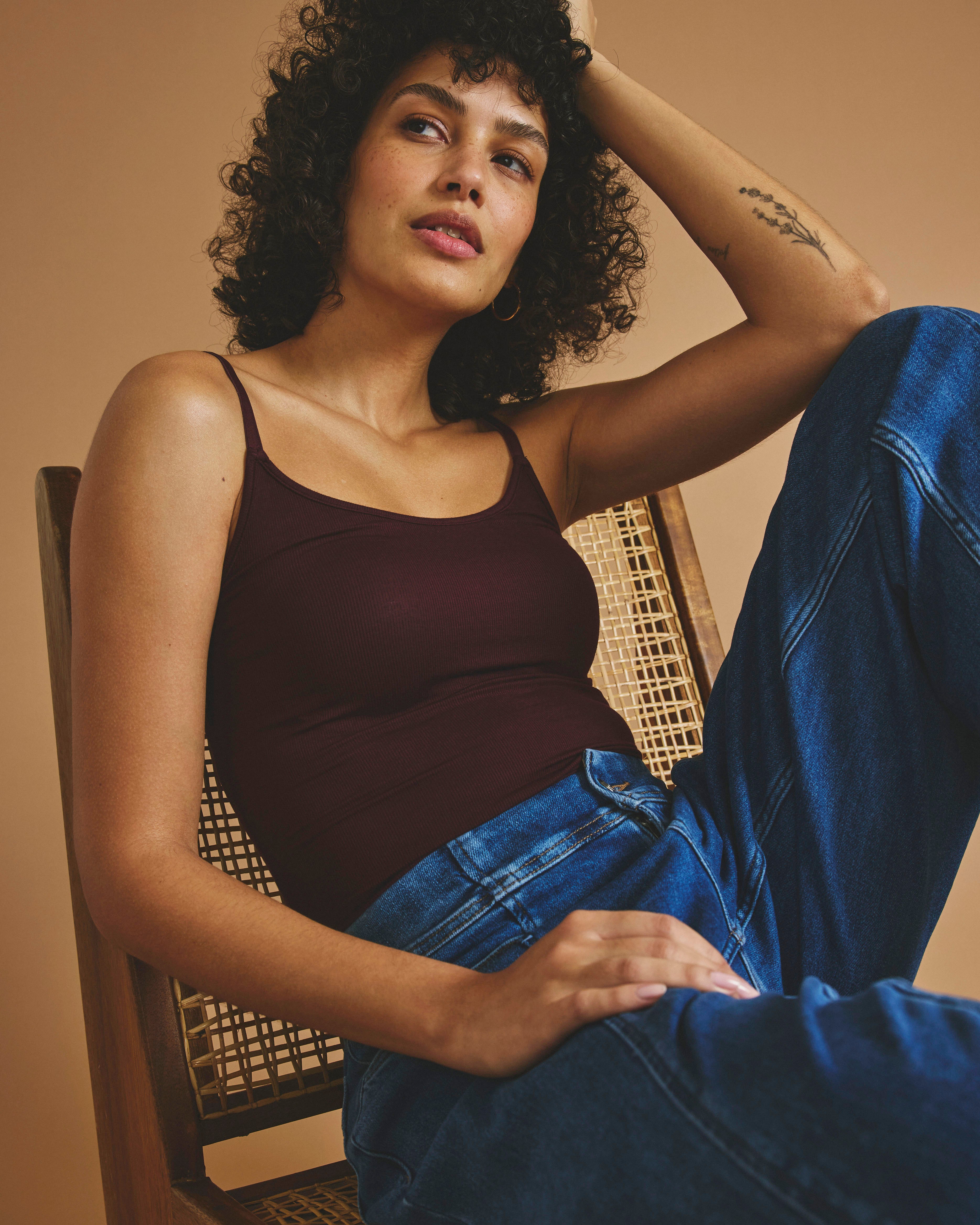 Cloud Rib Camisole - Black Cherry – Universal Standard
