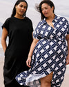 Sandy Stretch Linen Blend Shirtdress - Geometrica Print | Plus Size & Straight Size Women's Fashion | Universal Standard