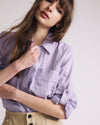 Elbe Popover Stretch Linen Blend Shirt - Orchid | Plus Size & Straight Size Women's Fashion | Universal Standard