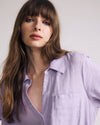 Elbe Popover Stretch Linen Blend Shirt - Orchid | Plus Size & Straight Size Women's Fashion | Universal Standard