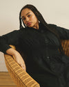 Hamptons Smocked Shirtdress - Black | Plus Size & Straight Size Women's Fashion | Universal Standard