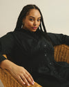 Hamptons Smocked Shirtdress - Black | Plus Size & Straight Size Women's Fashion | Universal Standard
