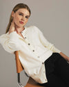 Savvy Fine Knit Crewneck Cardigan - Cream | Plus Size & Straight Size Women's Fashion | Universal Standard