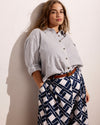 Seaport Tailored Linen Blend Short - Geometrica Print | Plus Size & Straight Size Women's Fashion | Universal Standard
