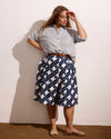 Seaport Tailored Linen Blend Short - Geometrica Print | Plus Size & Straight Size Women's Fashion | Universal Standard