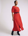 Serena Boatneck Divine Jersey Dress - Lipstick | Plus Size & Straight Size Women's Fashion | Universal Standard