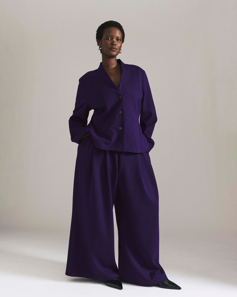 Kenton Peplum Ponte Blazer - Supernova | Plus Size & Straight Size Women's Fashion | Universal Standard
