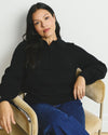Soft Spun Polo Sweater - Black