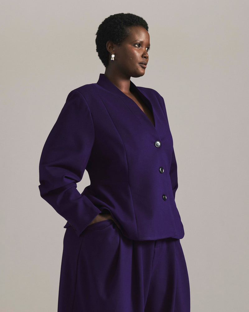 Kenton Peplum Ponte Blazer - Supernova | Plus Size & Straight Size Women's Fashion | Universal Standard