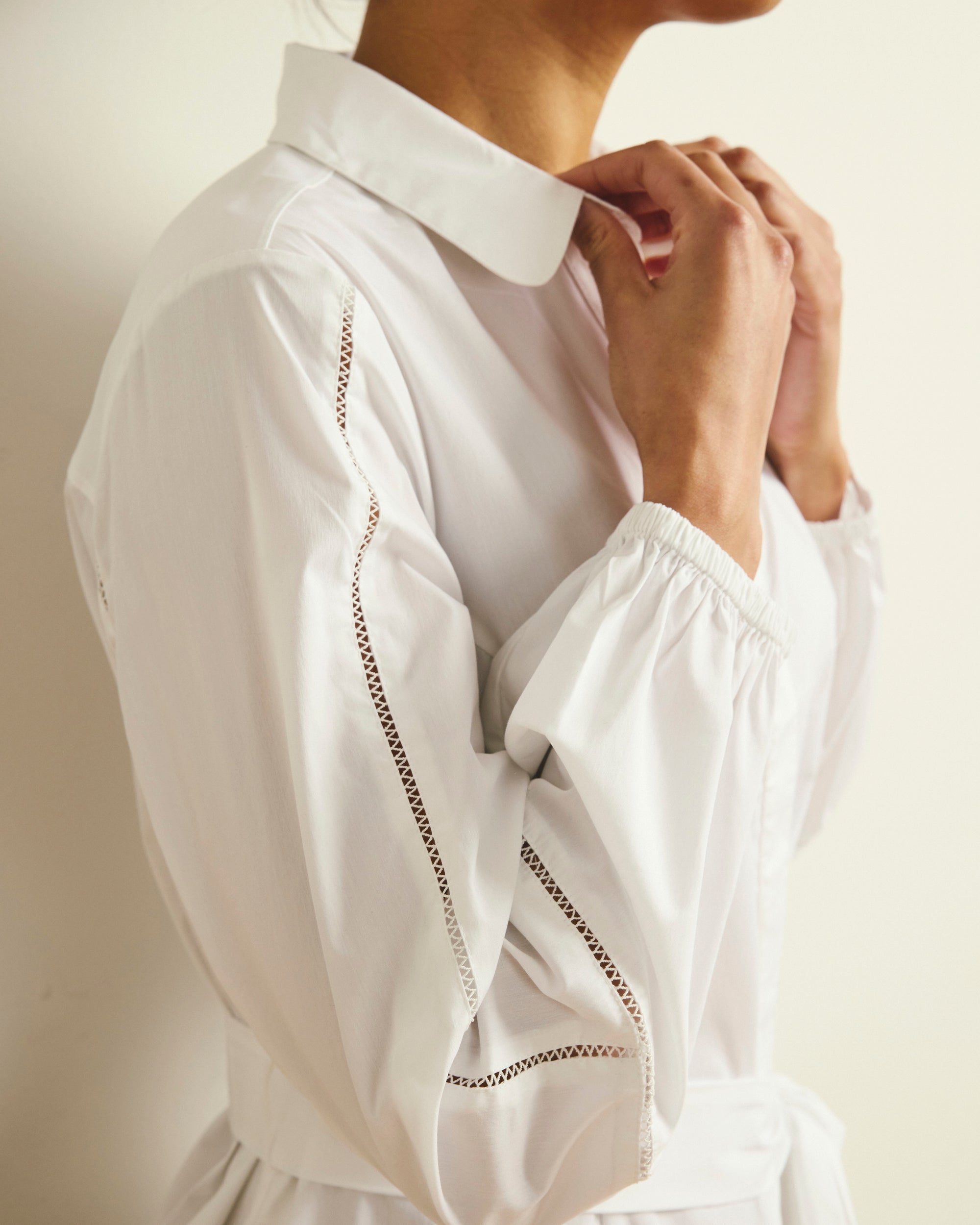 Claire Stretch Poplin Shirtdress - White | Plus Size & Straight Size Women's Fashion | Universal Standard