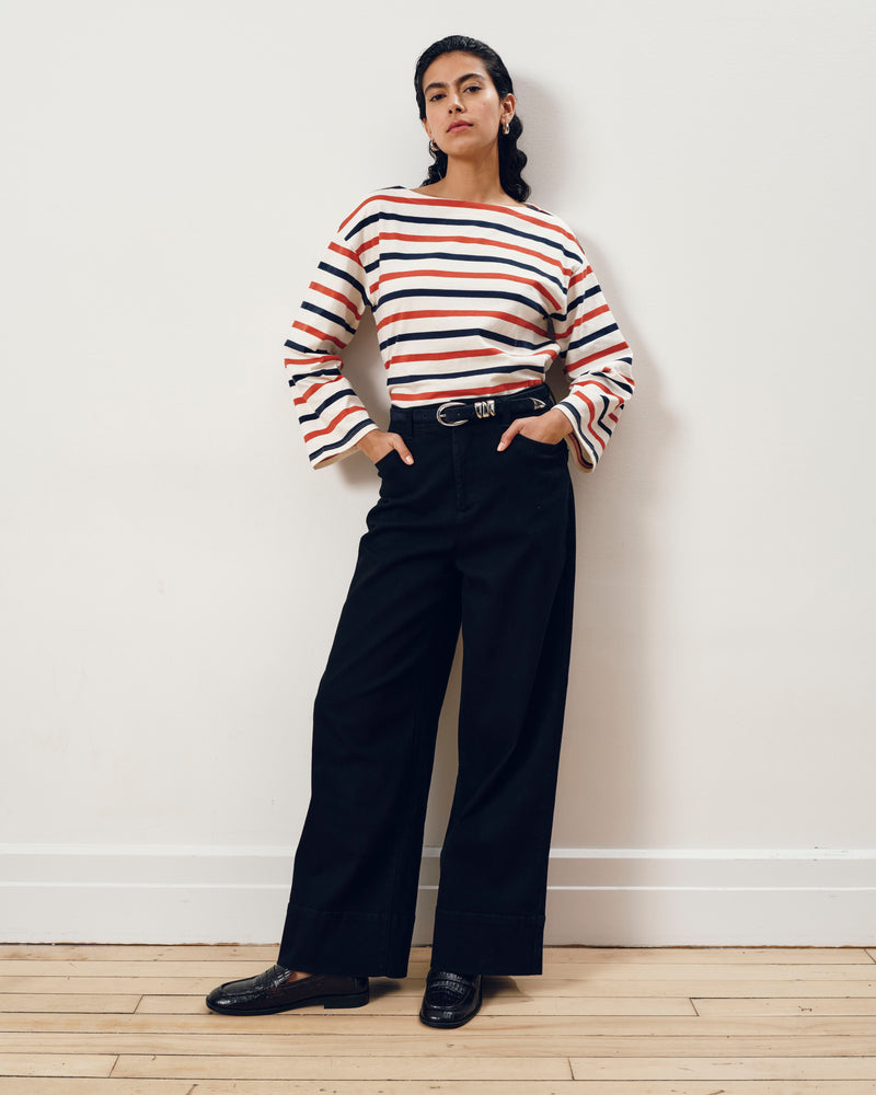 Montauk Breton Stripe Bell Sleeve Top - Red/White/Blue Stripe | Plus Size & Straight Size Women's Fashion | Universal Standard