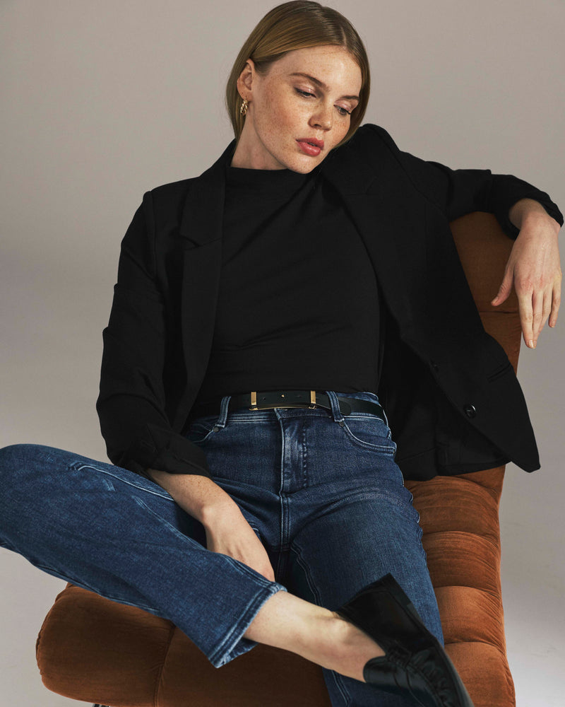 Beas Ponte Blazer - Black | Plus Size & Straight Size Women's Fashion | Universal Standard