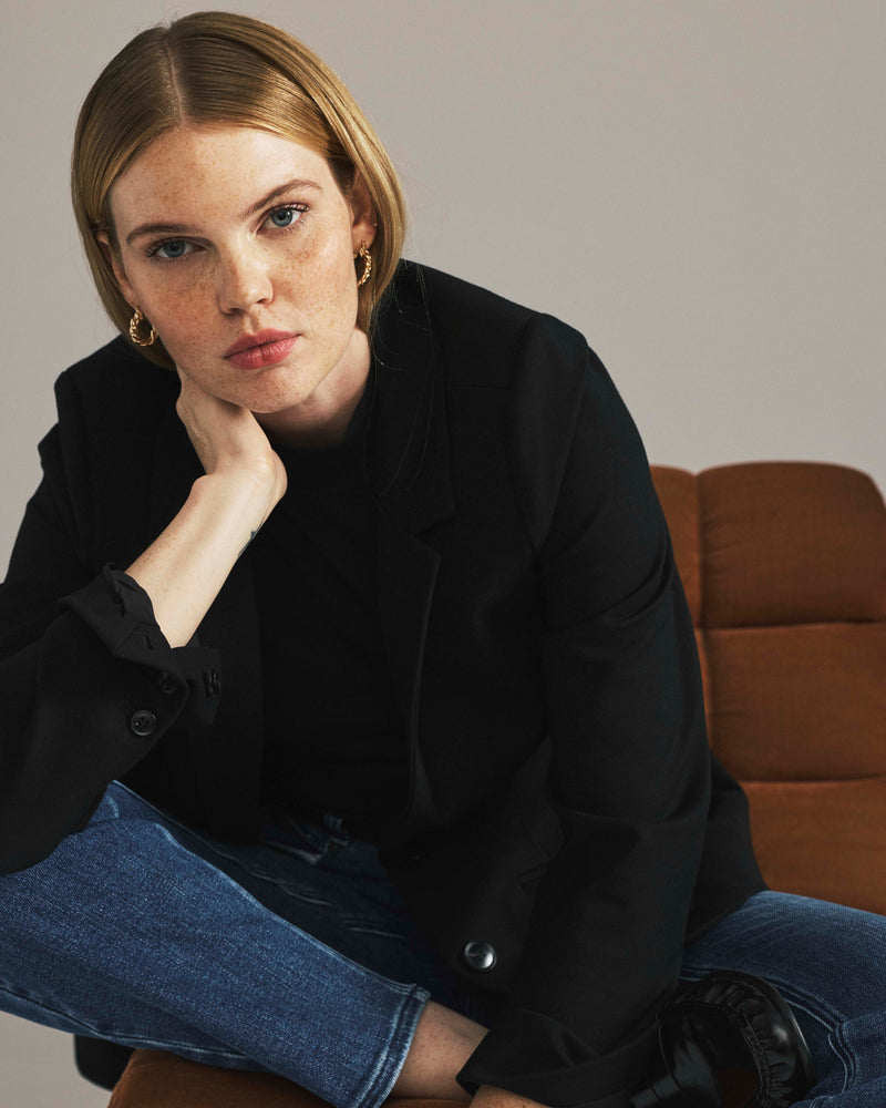 Beas Ponte Blazer - Black | Plus Size & Straight Size Women's Fashion | Universal Standard