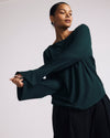 Yasmin Flare Sleeve Ribbed Top - Forest Green | Plus Size & Straight Size Women's Fashion | Universal Standard