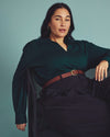 Moore Liquid Jersey Blouse - Forest Green | Plus Size & Straight Size Women's Fashion | Universal Standard
