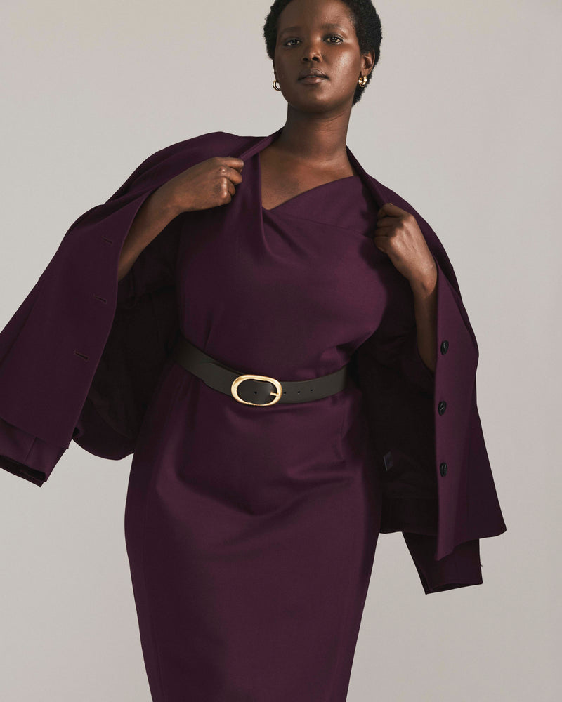 Lando Sculpted Ponte Dress - Gamay | Plus Size & Straight Size Women's Fashion | Universal Standard