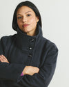 Marlo Cocoon Coat - Obsidian Gray