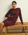 Bree Sweatshirt Dress - Black Cherry | Plus Size & Straight Size Women's Fashion | Universal Standard