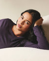 Light-As-Air Long Sleeve Crew Neck Tee - Purple Jewel | Plus Size & Straight Size Women's Fashion | Universal Standard
