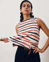 Noyack Breton Stripe Boatneck Tank - Red/White/Blue Stripe | Plus Size & Straight Size Women's Fashion | Universal Standard