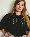 The Embroidered Artist Poplin Shirt - Black | Plus Size & Straight Size Women's Fashion | Universal Standard