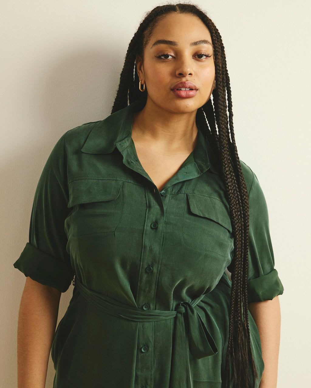 Cooling Stretch Cupro Savannah Dress