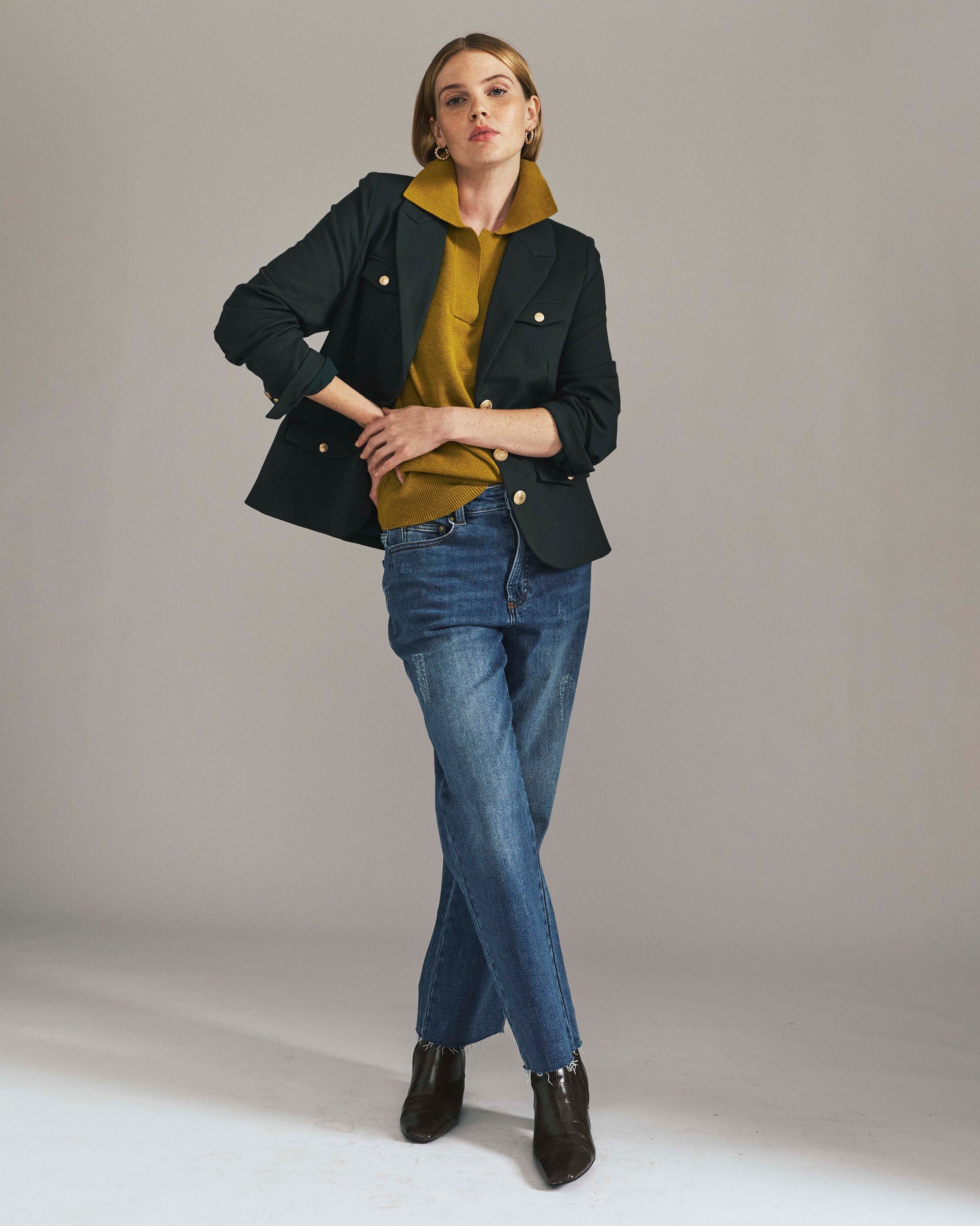 Etta High Rise Straight Leg Jeans 31 Inch - Camden Blue | Plus Size & Straight Size Women's Fashion | Universal Standard